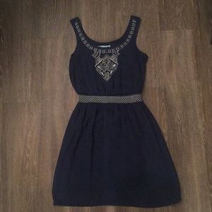 Navy Blue Aztec Dress (S)